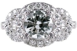 art deco engagement rings round brilliant