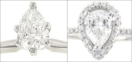 Settings for Pear Shaped Engagement Rings