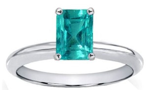 Emerald Engagement Rings Colombian Solitaire